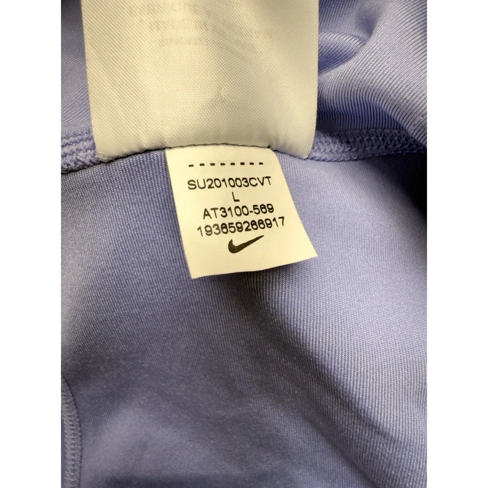 Nike One Luxe Women's Mid-Rise Crop Leggings Size L Purple Wild Berry AT3100-569